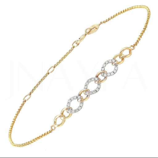 14K Classic Single-pave Diamond Bracelet